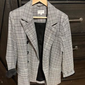 Plaid oversized women’s blazer